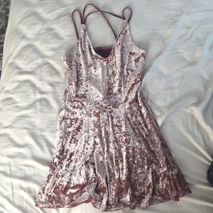 American Eagle Crushed velvet dress